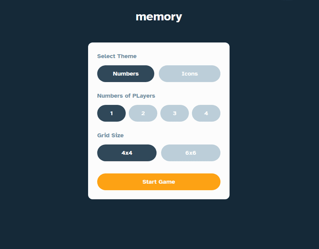 memory game image