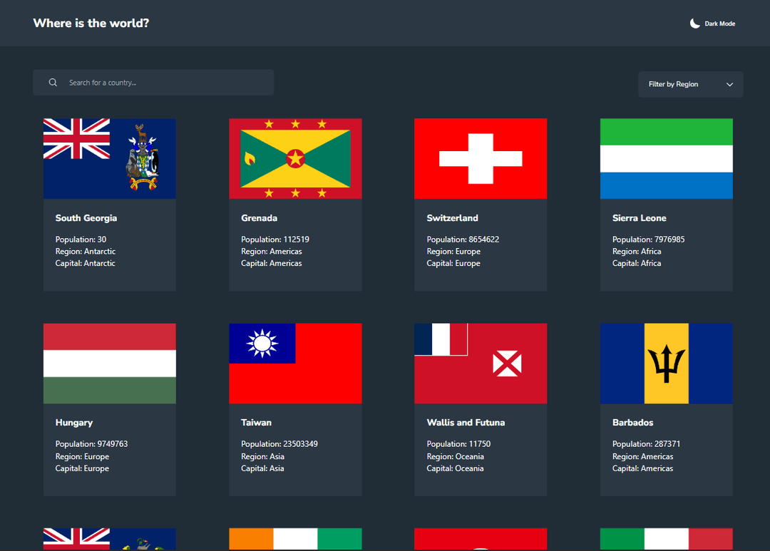 rest-countries-app image